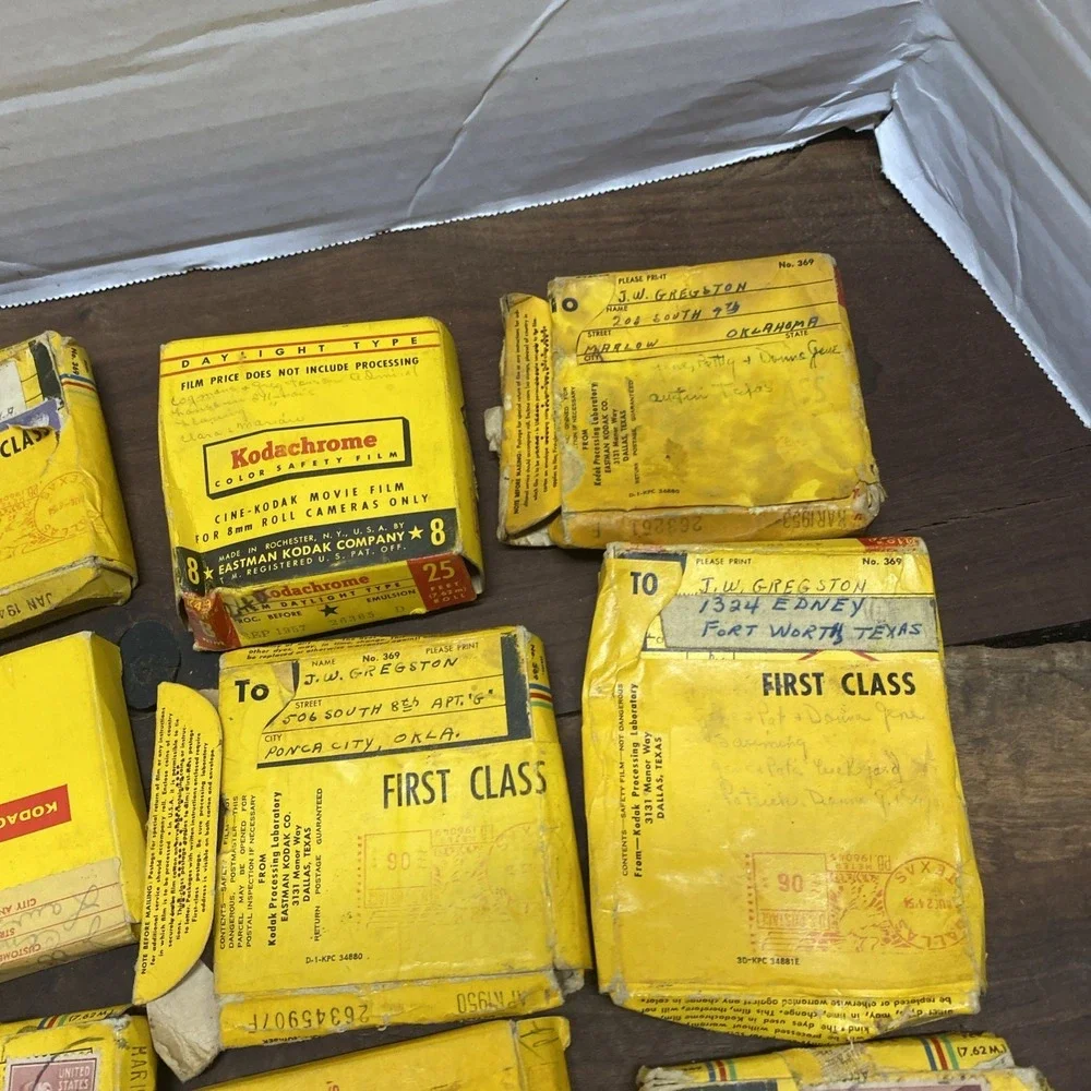 Vintage Kodak 8mm Cine Film Lot – Super-X & Kodachrome Estate Find Lot Of 10